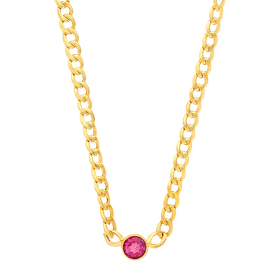 Starburst Pink Topaz Necklace
