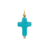 LJ Turquoise Cross with Diamond Charm