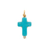 LeahJessica Turquoise Cross with Diamond Charm