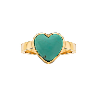 LeahJessica Turquoise Heart Ring