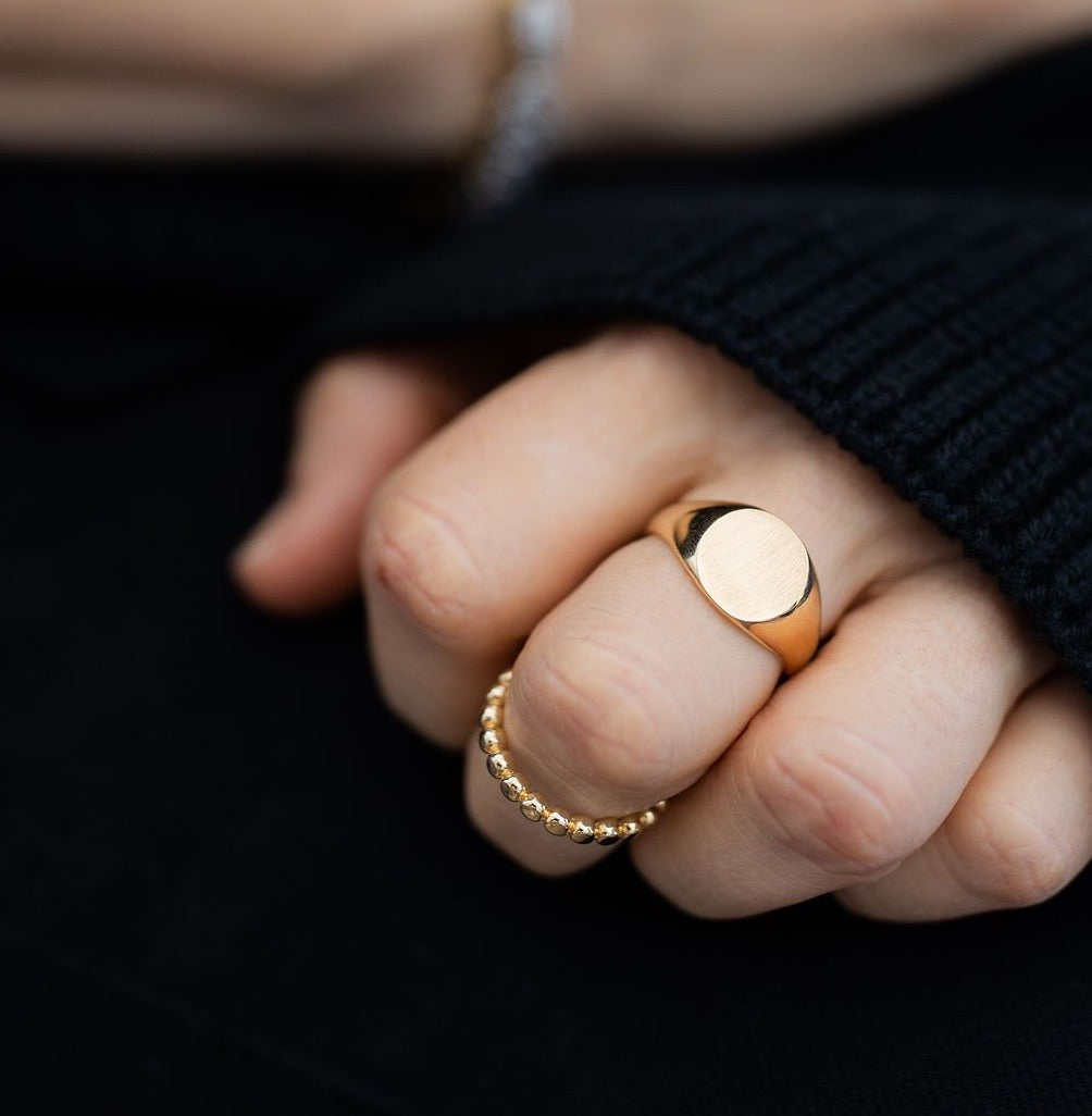 LeahJessica Engravable Signet Ring
